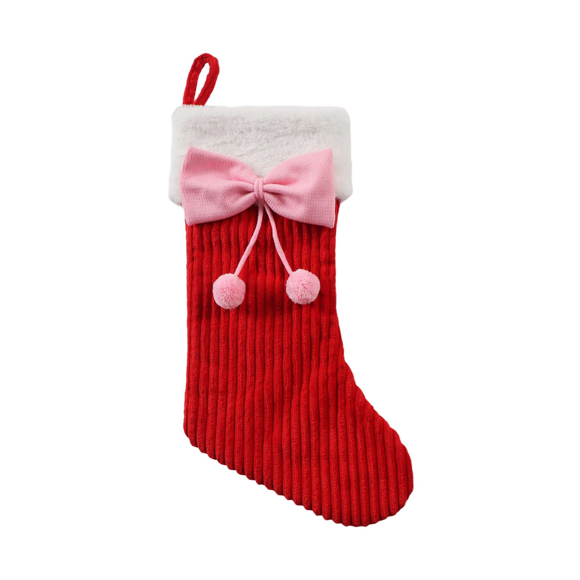 Temps de vacances Red Corduroy Bow Bas, 21 pouces, couleur rouge