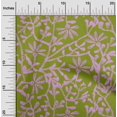 thumbnail image 2 of oneOone Polyester Spandex Olive Green Fabric Asian Block Sewing Craft Projects Fabric Prints By Yard 56 Inch Wide, 2 of 4