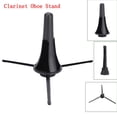 thumbnail image 2 of Foldable Clarinet Oboe Stand Straight Saxophone Tripod Holder for Wind Instrument Black, 2 of 3