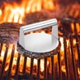 thumbnail image 1 of Kbndieu Meat Press Stainless Steel Meatloaf Meat Press Round Block Burger Press Kitchen Tool Meat Press Pad Home Essentials, 1 of 6