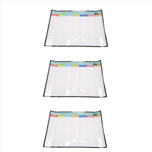 3X Tableau magnétique effaçable à sec tableau aimants réfrigérateur réfrigérateur liste à faire mensuel,3 x Tableau blanc, blanc