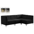 thumbnail image 2 of Meridian Furniture Alina Sectionnel Modulaire en Velours Noir, 2 of 19