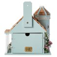 thumbnail image 4 of Home Bazaar HB-9095BS Pink Flower Pot Victorian Cottage Birdhouse, Light Blue, 4 of 6