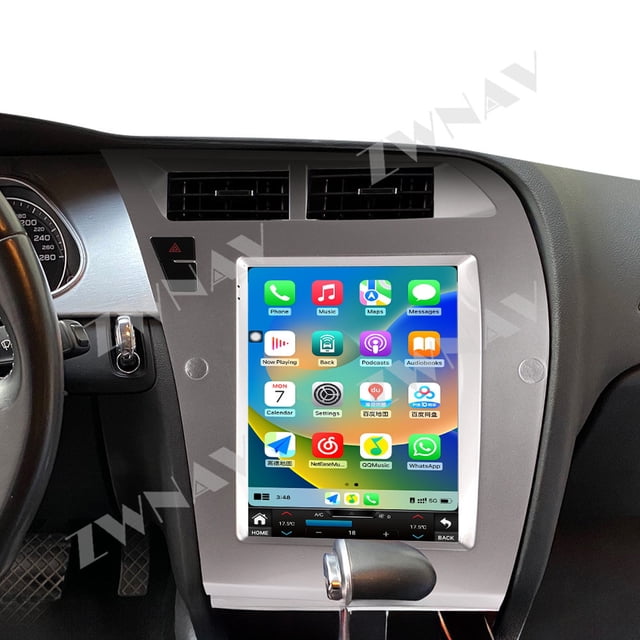 ZWNAV Android 15 for Audi A4L 2013-2016 10.4 inch Car Radio Multimedia Player Head Unit GPS Navigation Stereo Screen Audio Carplay