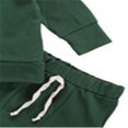 thumbnail image 2 of 2Pcs Toddler Outfits  Solid-Color Long-Sleeves Top + Elastic-Waist Pants MHXX, 2 of 6