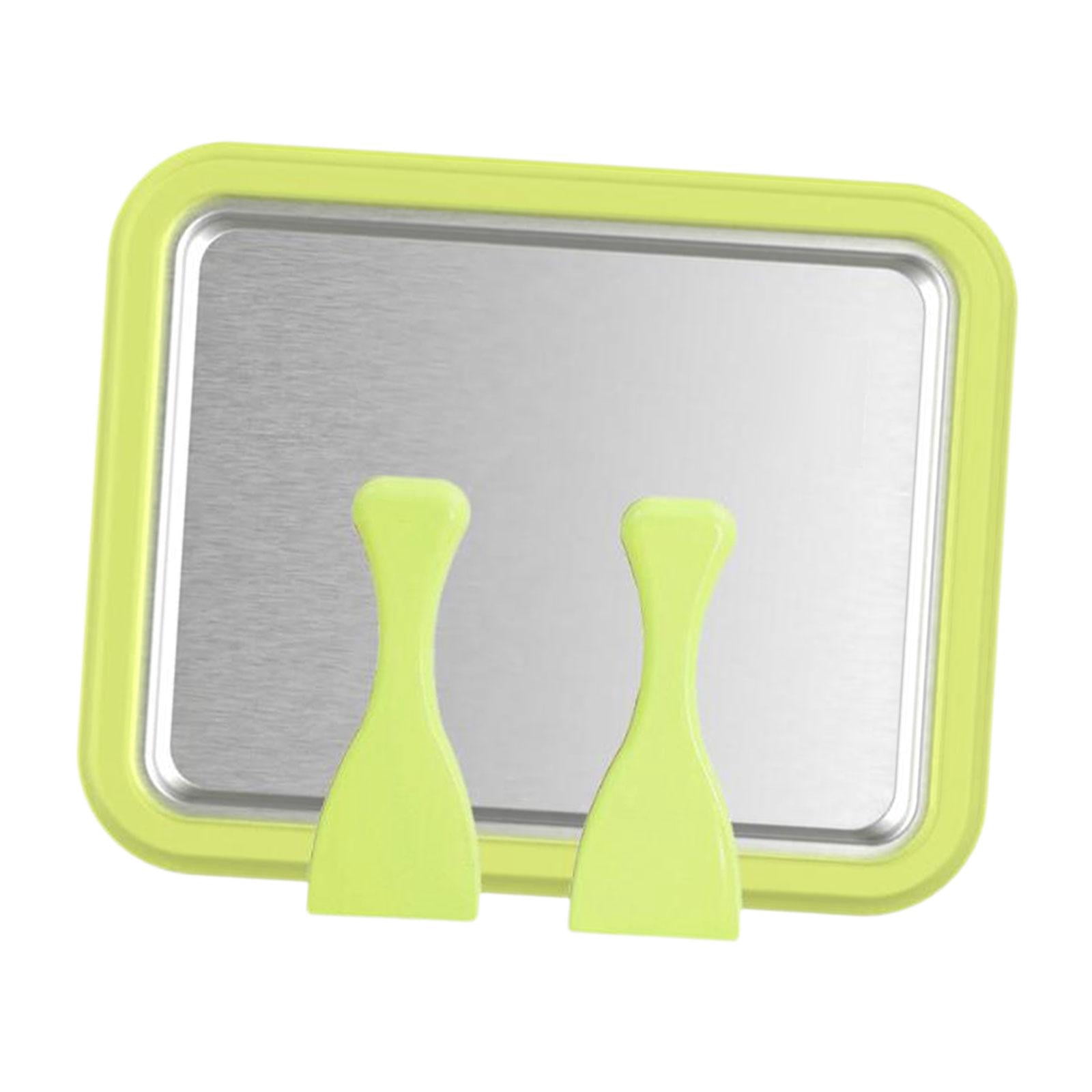 yuksok Ice Cream Plate Maker Instant Gelato Pan Fried Yogurt Machine Cold Pan Plate for Green