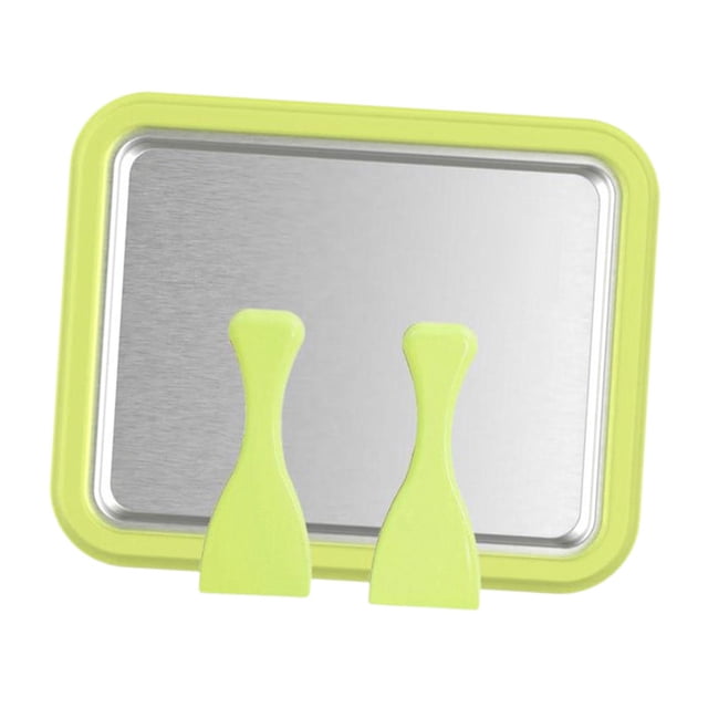 GUOOL Ice Cream Plate Maker Instant Gelato Pan Fried Yogurt Machine Cold Pan Plate for Green