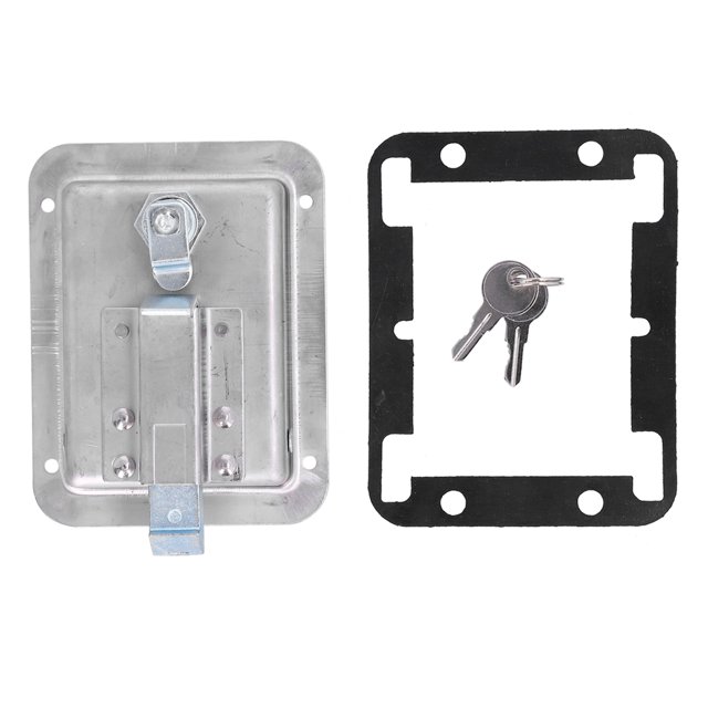 Sonew Auto Accessories Sliding Door Lock Handle Flush Mount Paddle Door Latch Weatherproof 304 Stainless Steel Toolbox Lock With 2