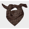 thumbnail image 3 of Bimba Orange Alphabet Text Printed Pure Silk Scarf For Hair Neck Head Bandanas For Women 40 x 80 Inches, 3 of 6