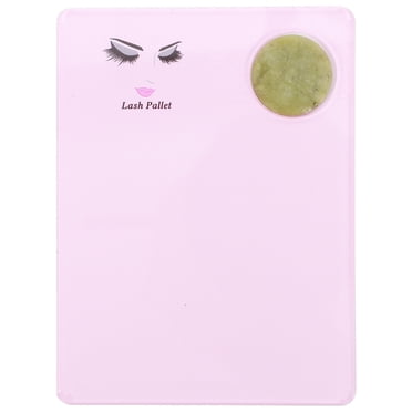 KAKOWELY Eyelash Plate 1Pc Eyelash Beautify Gasket Household Eyelash Grafting Plate for Salon (Pink)4.72"X3.54"X0.28"
