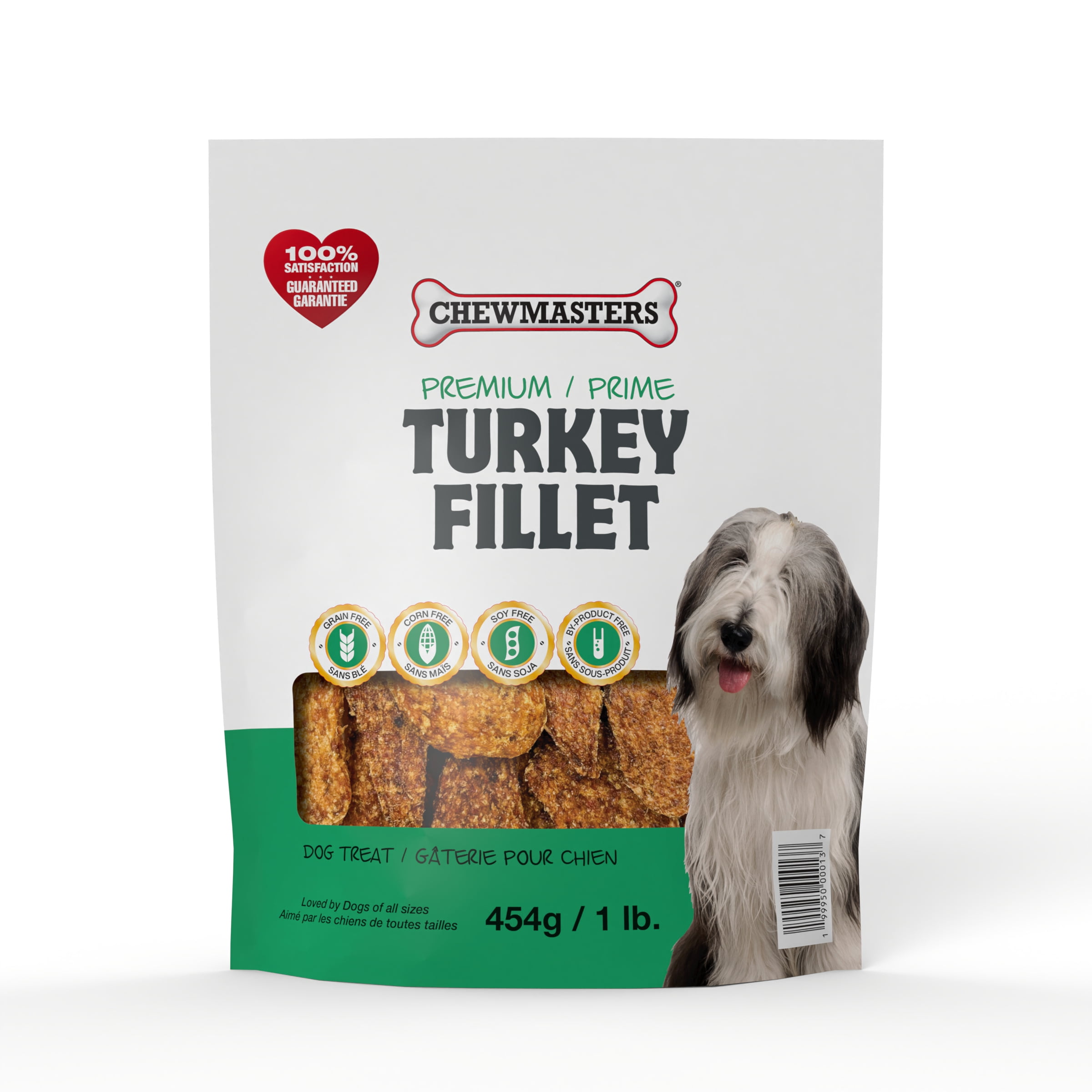 Friandises pour chiens Chewmasters, filets de dinde de 454 g
