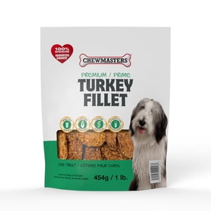 Chewmasters 454gr Turkey Fillets - Dog Treats