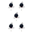 thumbnail image 2 of Youkk Cloth Chic And Stylish Brooch Pin Fashion Statement With Exquisite Piece Modern Minimalist Corsage black 5Set, 2 of 6