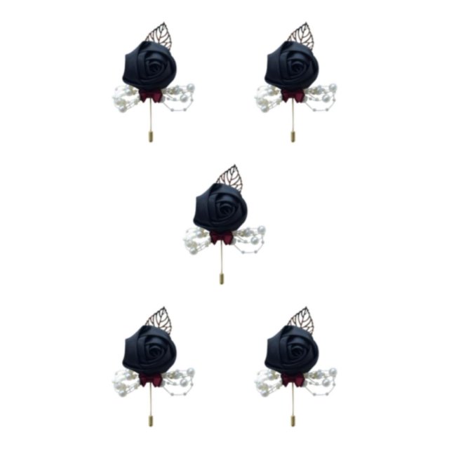 relayinert Modern Minimalist Brooch Pin Unique And Fashionable Statement Piece Luxury Pins For Weddings black 5Set