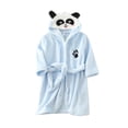 thumbnail image 1 of Hiiyo Toddler Boys Flannel Bathrobe Sleepwear Cartoon Panda Hooded Night-Robe Kids Homewear, 1 of 3