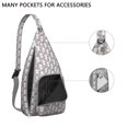 thumbnail image 3 of Whimsical Cat Sling Bag - Funny Pet Pattern Crossbody Pack, Perfect Gift for Cat Enthusiasts, 3 of 4