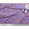 thumbnail image 3 of Soimoi Purple Rayon Fabric Christmas Theme Party Decor Fabric Printed Yard 42 Inch Wide, 3 of 3