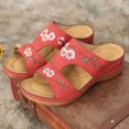 thumbnail image 4 of DPTALR Sandales à Talon Compensé d'Été pour Femmes avec Broderie Florale Chaussures pour Femmes, 4 of 4