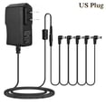 thumbnail image 3 of Guitar Pedal Power Supply 9V 850mA AC Adapter with 5-Way Chain Cable and 2 m Cord Tip-Negative Barrel Connector, 3 of 9