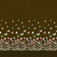 thumbnail image 1 of Soimoi Rayon Fabric Leaves,Bell Flower & Butterflies Panel Decor Fabric Printed Yard 56 Inch Wide, 1 of 1