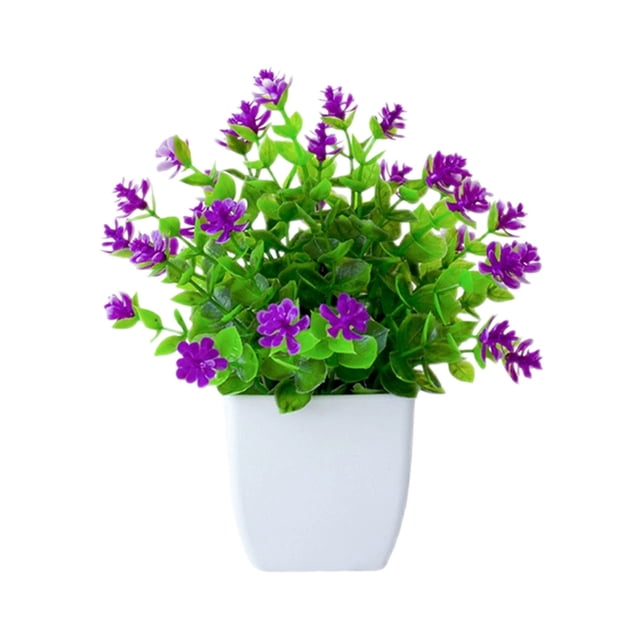 Realistic Desktop Greenery for Home Decoration with Potted Mimicking Leaves for Indoor Use