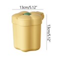 thumbnail image 1 of Mini Desktop Trash Can Cute Small Household Mini Coffee Table Melon Peel Shell Storage Bucket Bedroom with Lid Trash Can, 1 of 5