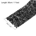 thumbnail image 2 of Unique Bargains 1 Roll 1 Yard Self Adhesive Crystal Rhinestone Diamond Ribbon for Arts & Crafts Project Black, 2 of 5