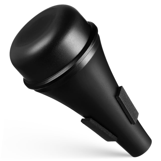 Trombone Mute for Quiet Practice Made from Robust Plastic Steel Black Color Suitable for Various
