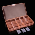 thumbnail image 4 of Deeceymbur Plastic 15 Compartment Jewelry Organizer Box Storage Case with Dividers Bead Holder for Earrings Rings Small Accessories, 4 of 4