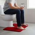 thumbnail image 4 of Dvruxg Soft Foam Bath Mat, U Shape Toilet Rug, Machine Washable Velvet Fleece Carpet for Bathroom Safety & Comfort Enhancement, 4 of 5