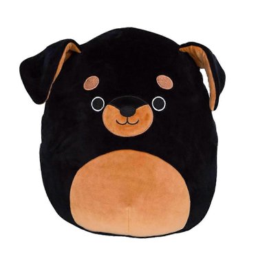 Rottweiler Plush Toy - Soft Stuffed Animal for Bedroom Gift and Home Decor