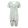 thumbnail image 4 of Blouses pour Femmes, Ensembles de Blouses Décontractées à Manches Courtes Imprimées et Col en V pour Femmes, 4 of 4