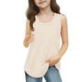 thumbnail image 2 of PMVFHDE Chandails à Manches Longues Débardeurs pour Filles Débardeurs pour Enfants d'Été Col Rond Sans Manches Vêtements de Danse 3 à 14 Ans WH1,9-10 Ans, 2 of 4