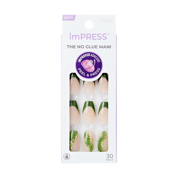 KISS imPRESS Ongles - Ballerine, Vert, Cercueil, Moyen