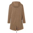thumbnail image 1 of Kcodviy Women Solid Rain Jacket Mock Fleece Outdoor Plus Size Waterproof Lady Zip Fleece Jacket Hooded Windproof Loose Coat, 1 of 2