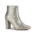 thumbnail image 1 of Unique Bargains Bottines Chelsea à Paillettes pour Femmes à Bout Pointu à Talon Bloc, 1 of 8