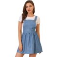 thumbnail image 1 of INSPIRE CHIC Women's Adjustable Shoulder Straps Cute Mini Overall Dress, 1 of 6
