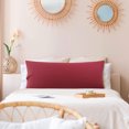 thumbnail image 2 of PiccoCasa Body Pillowcase Soft 1800 Series Microfiber Long Pillow Cover, Queen Wine, 2 of 8