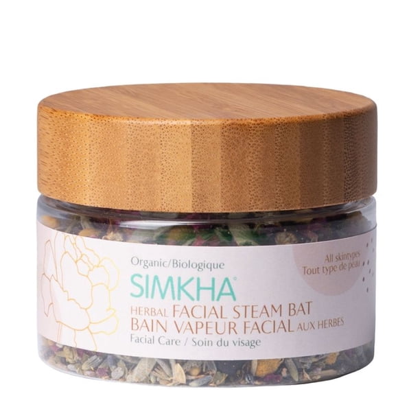 SIMKHA Beauty organic and vegan herbal and flower face steam bath mix , botanic facial care