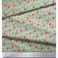 thumbnail image 3 of Soimoi Cotton Poplin Fabric Leaves & Floral Artistic Print Fabric by Yard 42 Inch Wide, 3 of 5