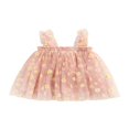 thumbnail image 1 of Été Jolie Bébé Filles Robe Douce Sangle Sans Manches Fleurs Imprimé Dentelle Tutu Robe Rose Marguerite 1-2 Ans, 1 of 7