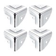 thumbnail image 1 of Unique Bargains Metal Box Corner Protectors Wooden Box Edge Guard Protector 22x22x22mm Silver Tone 4 pcs, 1 of 3