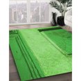 thumbnail image 3 of Ahgly Company Tapis d'Intérieur Lavable en Machine Carré Transitionnel Vert Émeraude, 5 Pieds Carré, 3 of 7