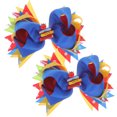 thumbnail image 1 of Miangastore Hair Bows Blue Cloth 2Pcs 5.1x4.3in, 1 of 9