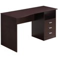 thumbnail image 1 of Scranton & Co 3-Drawer Wood Computer Desk with Shelf in Espresso/Wenge, 1 of 9
