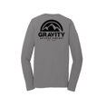 thumbnail image 2 of Gravity Outdoor Co. Performance Long Sleeve Shirt - Medium Grey - Black Logo - 2XL, 2 of 2