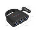 thumbnail image 3 of ZZkhGO 120W Car Charger Adapter, Multi Port USB Charger for All Car Devices, 3 of 7