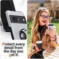 thumbnail image 4 of KOMI for Google Pixel 7 Case, Slim Fit Shockproof Protective Case for Pixel 7, Military-Grade Drop Protection with Ring Kickstand [Magnetic Car Mount Feature] Case for Google Pixel 7-Silver, 4 of 5
