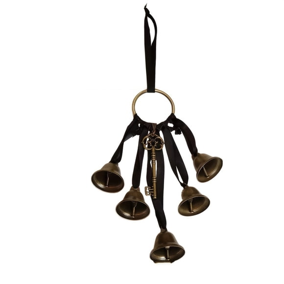 stanreset Add Charm To Home With Witch Wind Bell Pendant Stylish Home Accents Elegant Decoration Unique Style black