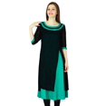 thumbnail image 2 of Phagun Kurta de Designer pour Femmes Kurti Ethnique Haut Tunique Robe en Rayonne et Georgette, 2 of 7